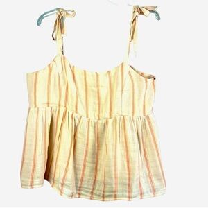 Old Navy sleeveless baby doll tank top tie sashes Size S
